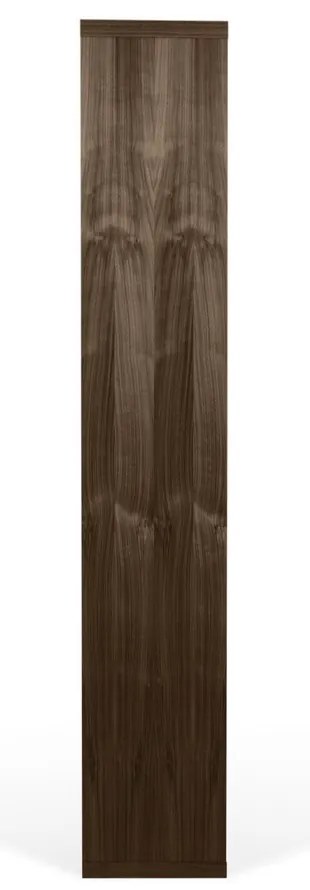 Hnedá knižnica v dekore orecha 150x198 cm Berlin – TemaHome