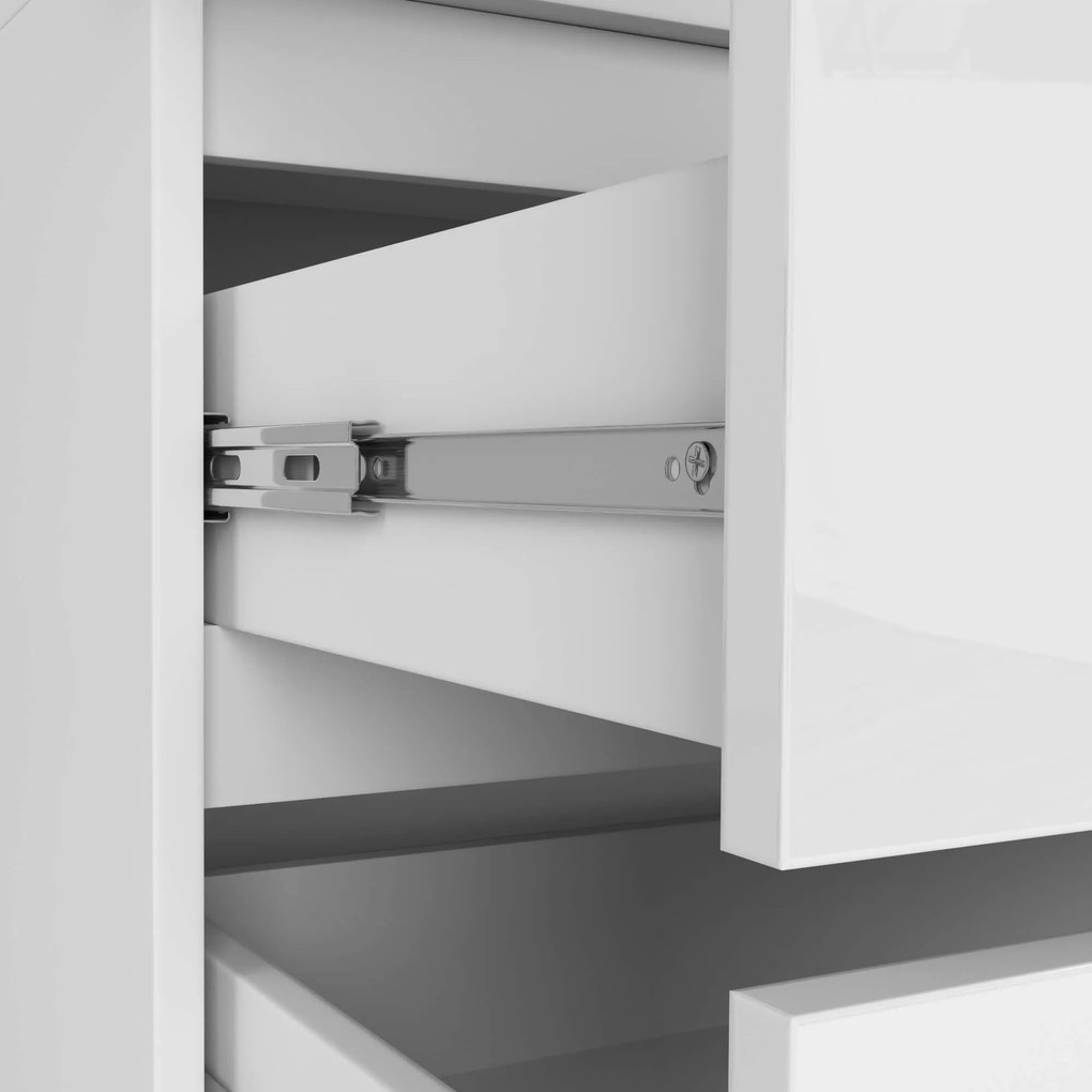 Šatníková skriňa Star 90 cm biela lesk