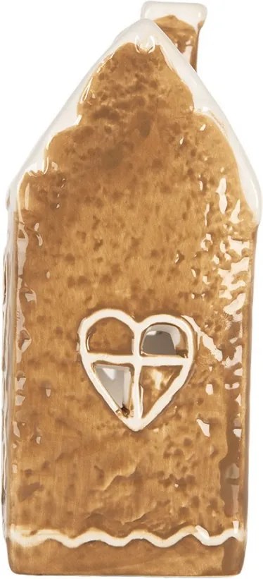 Perníková chalúpka na čajovú sviečku Gingerbread Cott - 12*7*16 cm