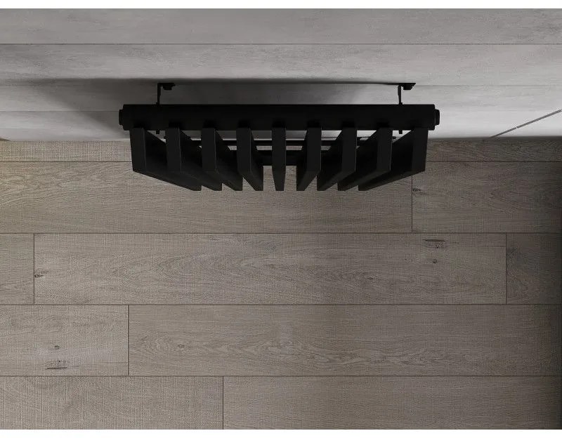 Mexen Aurora, vykurovacie teleso 1800x450 mm, 1347 W, čierna, W212-1800-450-00-70