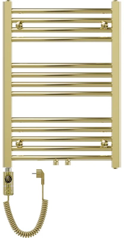 Mexen Ares, elektrické vykurovacie teleso 700 x 500 mm, 300 W, zlatá lesklá, W102-0700-500-2300-50