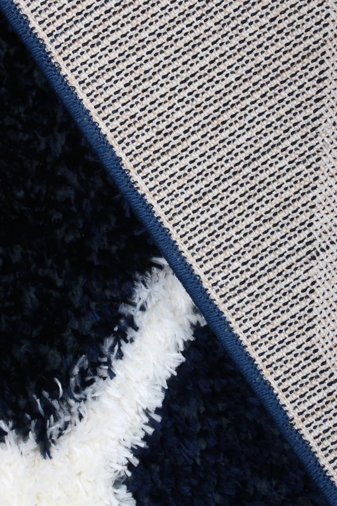 Koberec Boho 613 NAVY BLUE/CREAM rozmery koberec: 160x220 cm