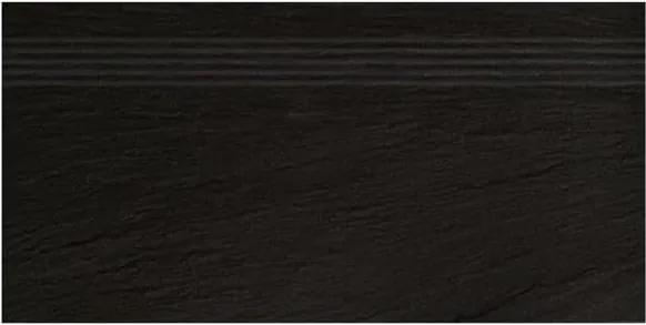Schodovka RAKO geo čierna 30x60 cm mat DCPSE314.1