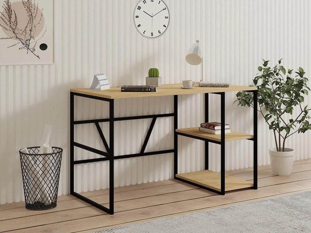 PC stolík Castle (dub zafírový). Akcia -23%. Vlastná spoľahlivá doprava až k Vám domov. 1088494
