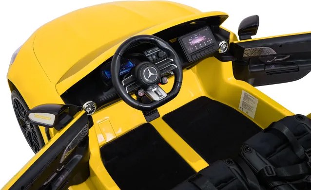 Elektrické autíčko Mercedes Benz GT63 AMG žlté