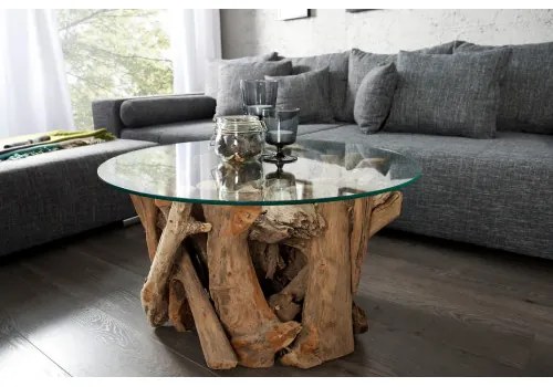 Konferenčný stôl Nature 39832 Ø60cm Drevo Teak - Komfort-nábytok