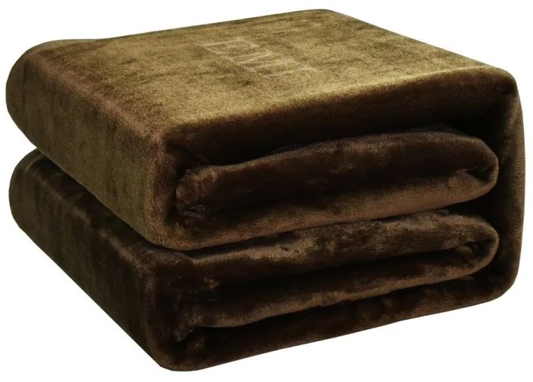 Deka tmavohnedá 150 x 200 cm EMI