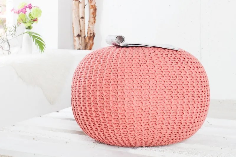 Pouf Leeds 50cm/ ružová