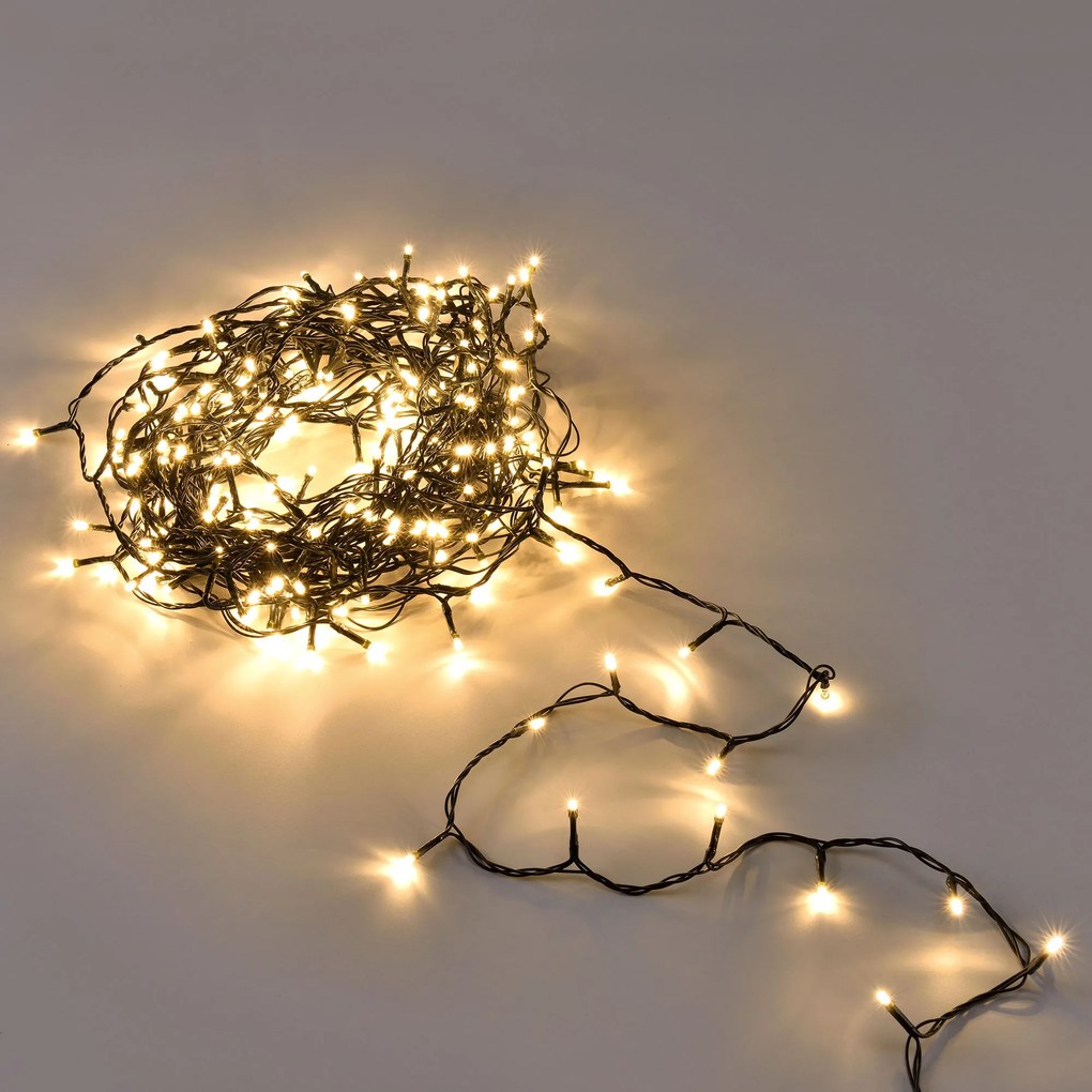 [in.tec]® Vianočná svetelná reťaz - teplá biela - 360 LED - 32 m