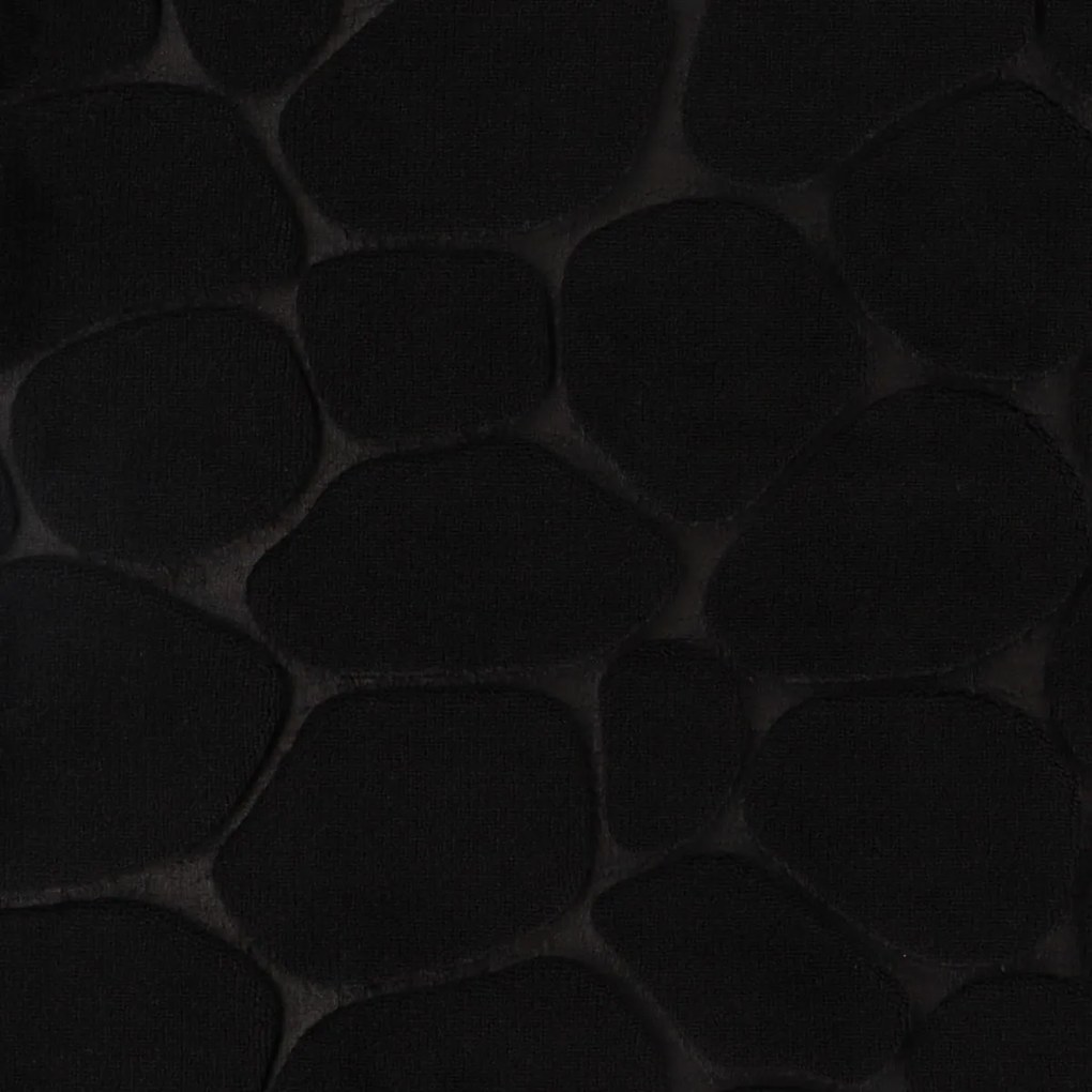 TENDANCE Predložka do kúpeľne Stones, 50x80 cm, čierna