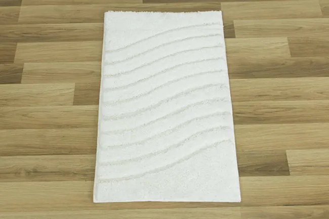 Kúpelňový koberček Premium 15 biely