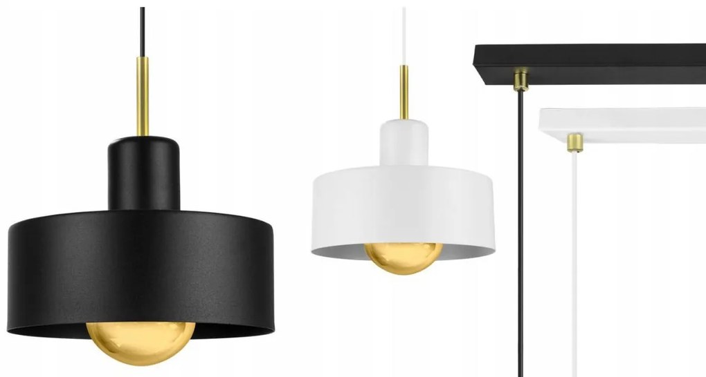 Závesné svietidlo Barcelona, 2x kovové tienidlo (výber z 2 farieb), g