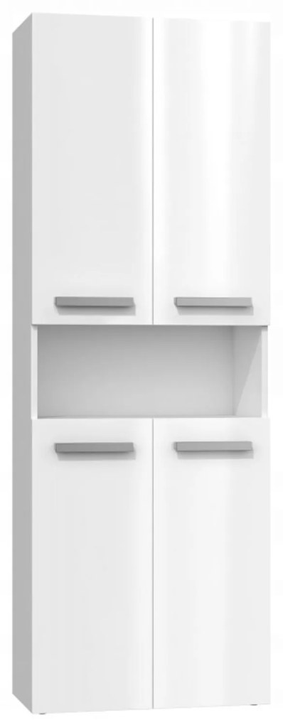 Kúpeľňová skrinka NEL DK 2K 60 cm biely lesk