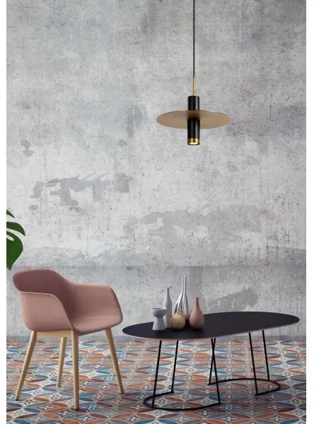 Lucide 03322/01/30 - Luster na lanku SELIN 1xGU10/35W/230V čierna