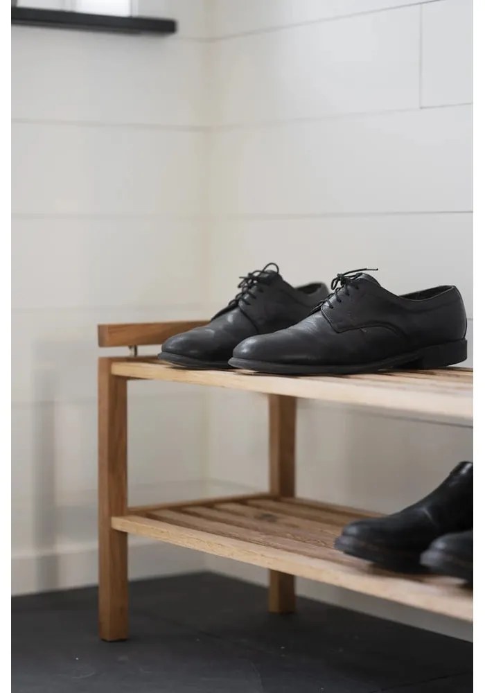 Skrinka na topánky z dubového dreva v prírodnej farbe Confetti – Rowico