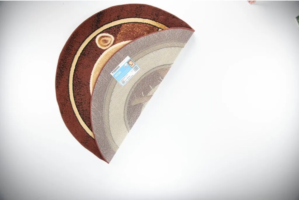 TA Koberec 5118D HNEDÉ ATLASOVÉ KOLESO Rozmer: 200x200 cm