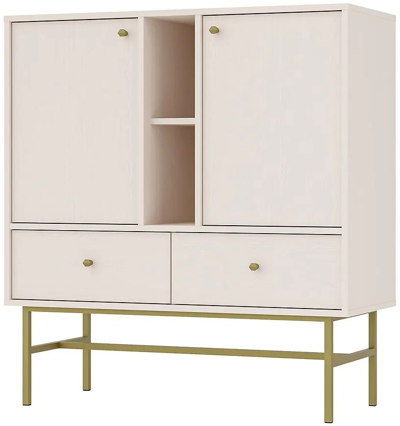 Komoda Tokyo 3  2F 2S pieskovo béžová 825