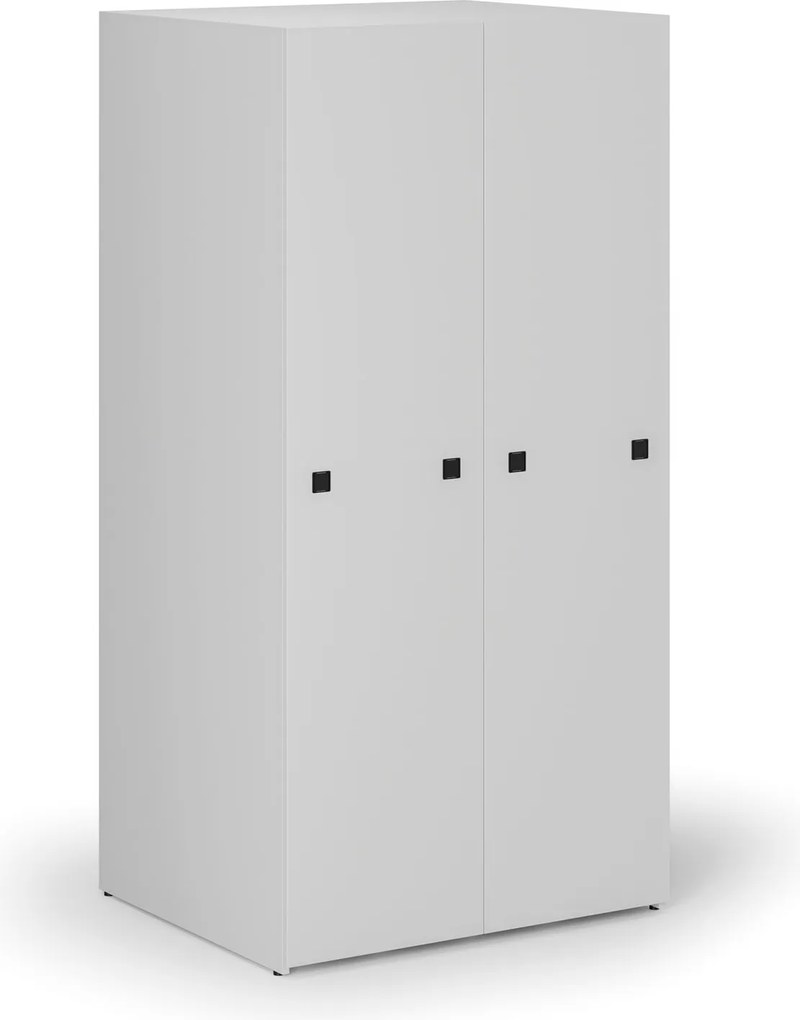 Veľkokapacitná skriňa s výsuvnými regálmi, 989 × 846 × 2000 mm, sivý