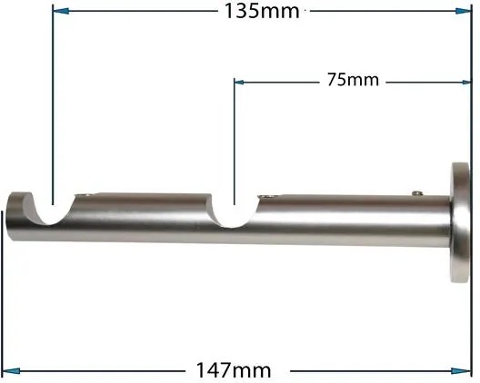 Garniže 16x16mm - dvojradové - SEVILLA - satin