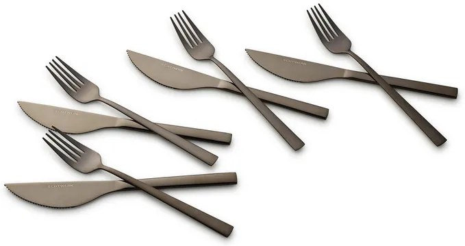 Echtwerk Príbor na pizzu Bari (čierna, 8-dielna súprava)  (100338118)