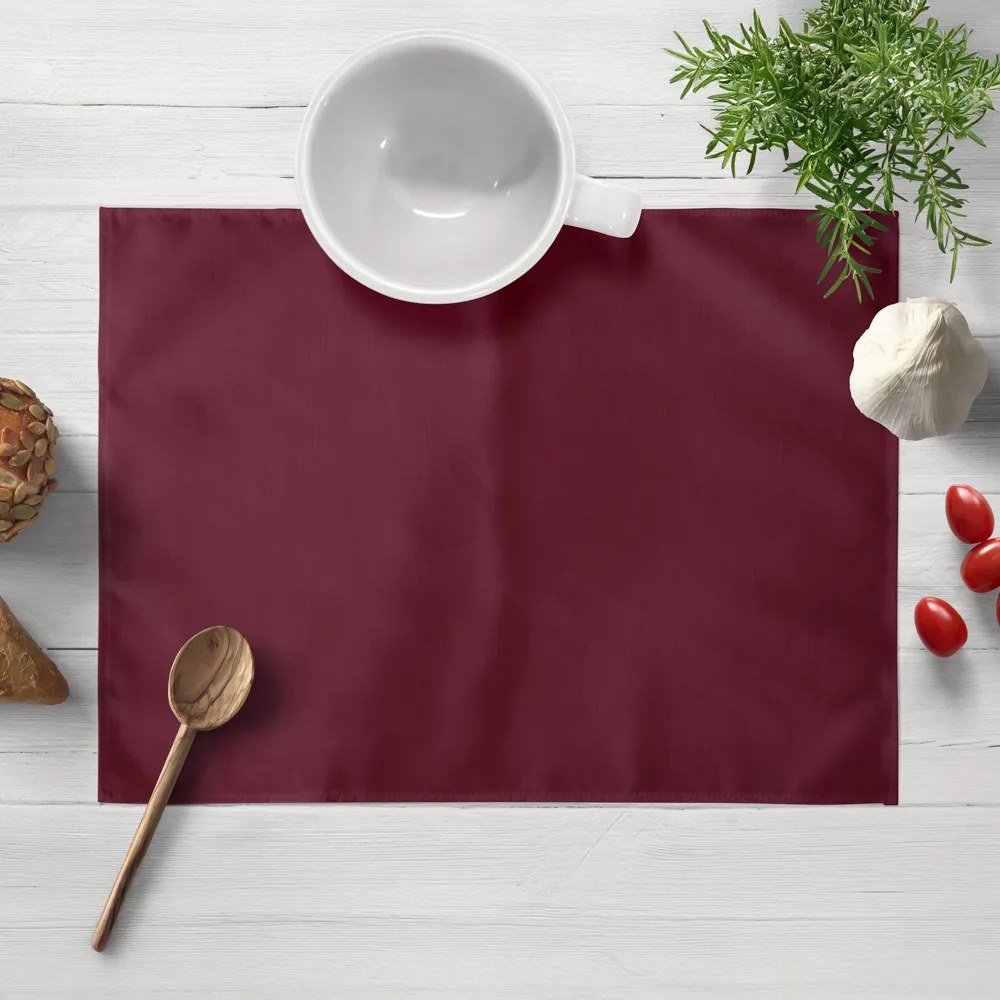 Biante Dekoračné prestieranie na stôl Rongo RG-085 Tmavá bordó 30x40 cm