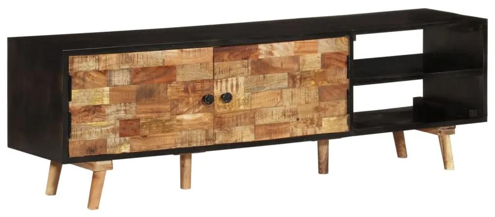 TV skrinka 140x30x45 cm mangovníkové a akáciové drevo