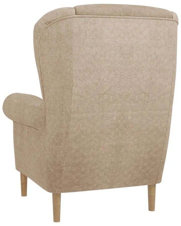 Svetlohnedé kreslo ušiak Swan – Ropez