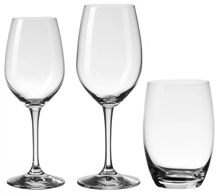 Štartovací set pohárov do domácnosti 12 ks - BASIC Glas Lunasol - 322025
