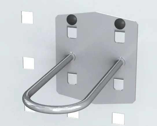 Alfa 3 Slučka priama - 100 mm - držiak na náradie, pre EUROPERFO panely