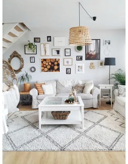 Dywany Łuszczów, Kusový koberec Berber Asila B5970 cream and brown, 120x170, béžová, obývacia izba