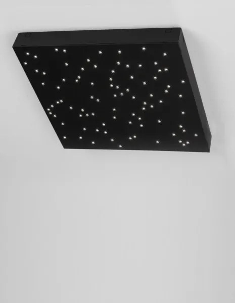 Stropné svietidlo LED so stmievaním Cielo 30 čierne s diaľkovým ovládaním