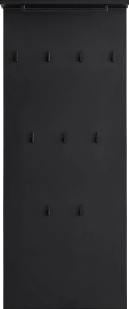 XXXLutz VEŠIAKOVÝ PANEL, čierna, 50/110,6/20,9 cm MID.YOU - Vešiakové steny - 000895007102