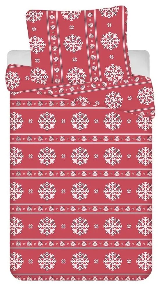 Jerry Fabrics Obliečky s vločkami - 140 x 200 cm / 70 x 90 cm