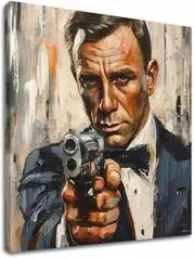 Obraz James Bond - Nebezpečná elegancia | 100% originál domaľovaný akrylom