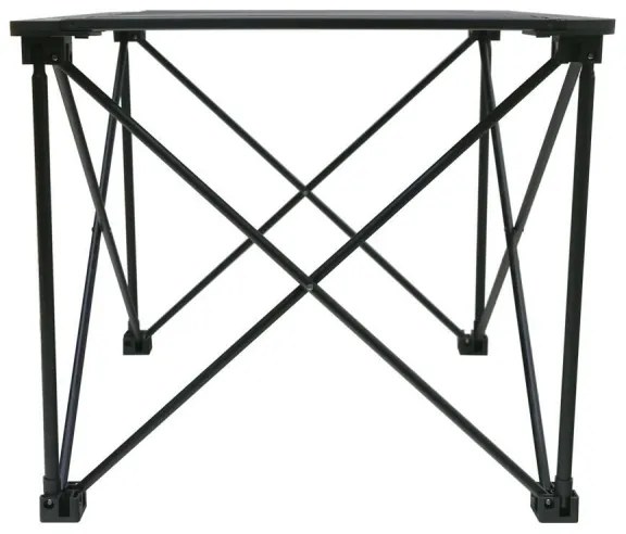 Skladací kempingový stôl 52x52cm antracit