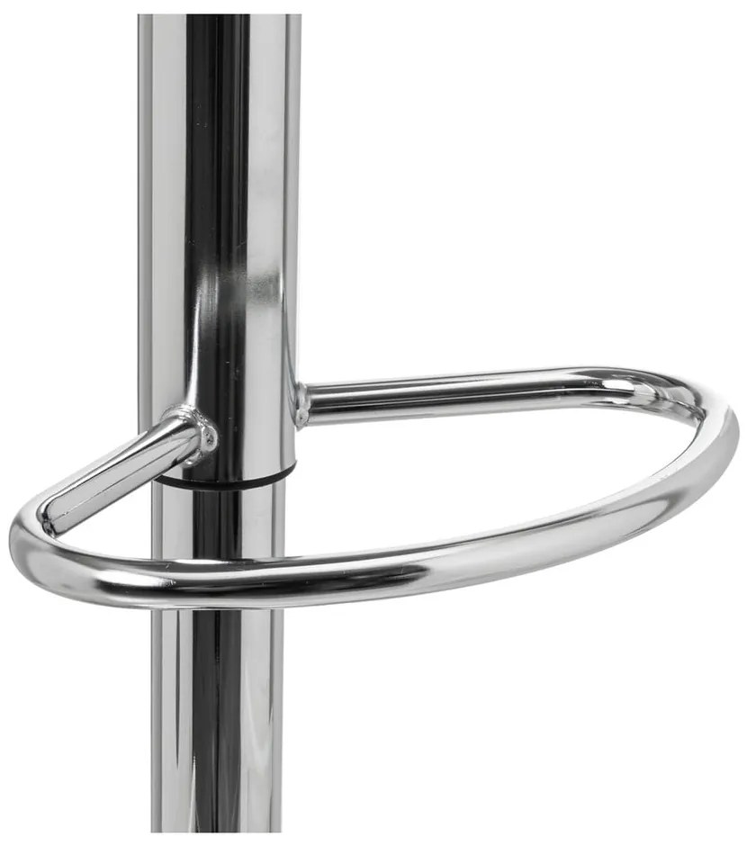 Čierne barové stoličky s nastaviteľnou výškou z imitácie kože v súprave 2 ks (výška sedadla 56,5 cm) – Casa Selección