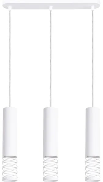 Sollux SL.1688 - Luster na lanku LAMI 3xGU10/10W/230V biela