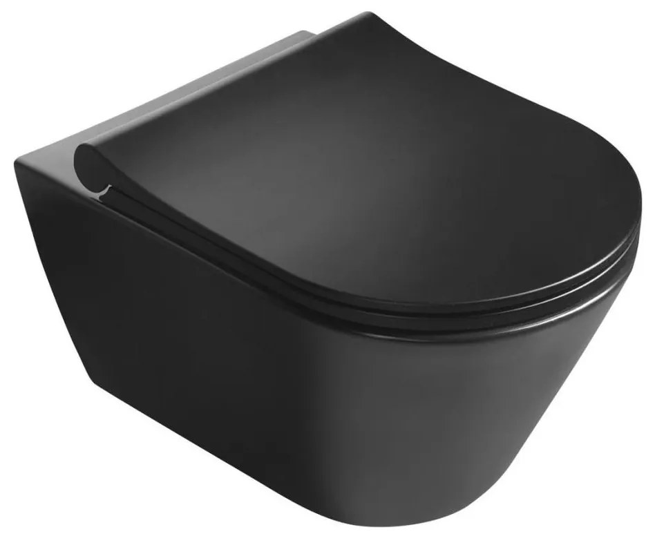 Sapho - Závesné WC AVVA keramika/čierna