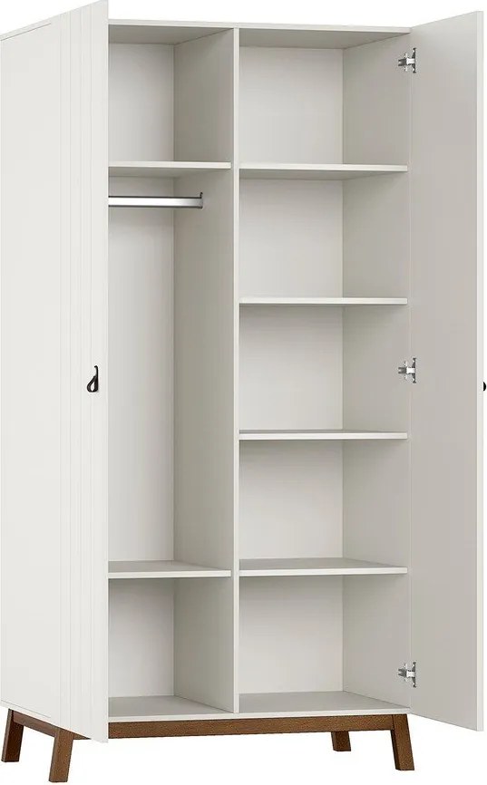 Béžová detská šatníková skriňa 99x196x58 cm Sezane – Vipack