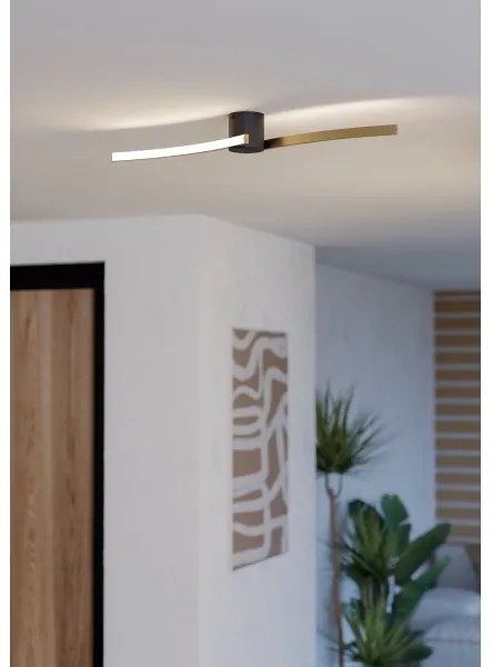 Eglo 901215 - LED Stropné svietidlo AIETA LED/12W/230V 4000K zlatá