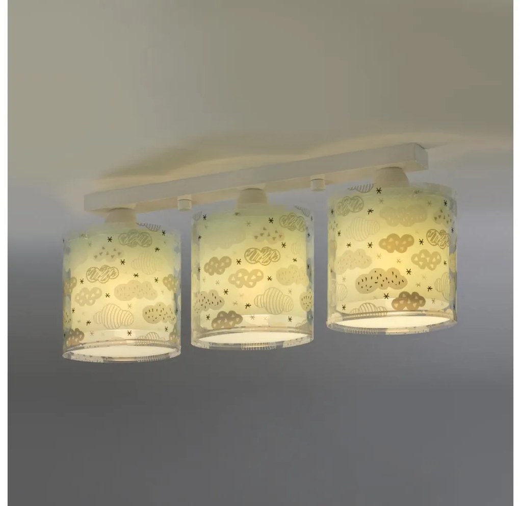 Dalber D-41413H - Detské stropné svietidlo CLOUDS 3xE27/60W/230V