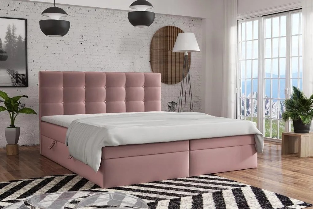 ZET, FERNO kontinentálna posteľ boxspring 180x200 s úložným priestorom