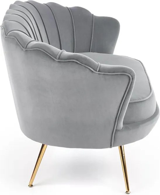 Pohovka Altha XL (sivá + zlatá). Vlastná spoľahlivá doprava až k Vám domov. 1039470