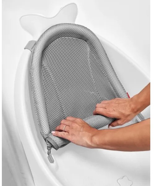 Skip Hop - Detská vanička s ergonomickou podložkou MOBY 3 biela