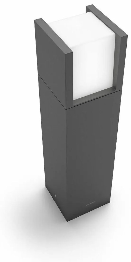 Philips Arbour UltraEfficient vonkajšie stĺpikové​ LED svietidlo 3,8 W 2700K 40cm, antracit