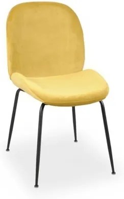 JOE zamatová stolička Žltá