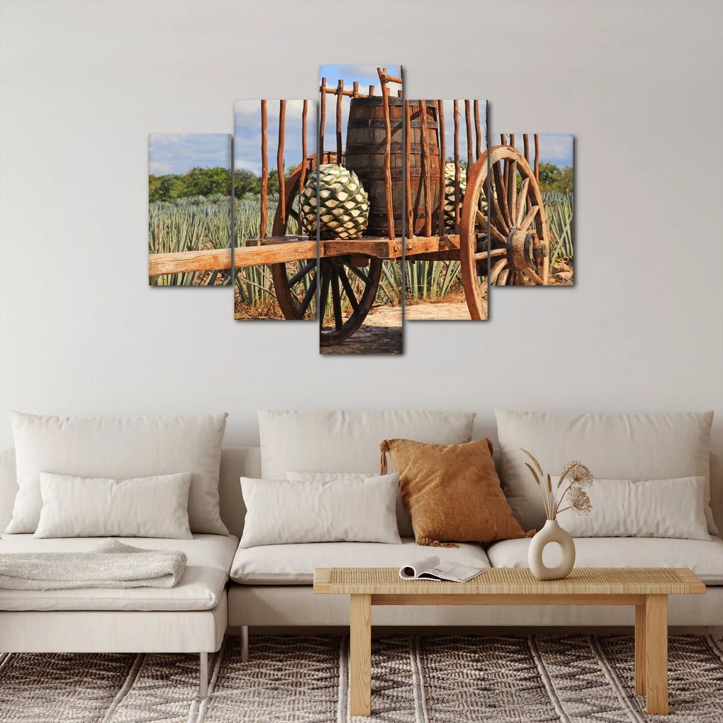 Obraz - Prívesný vozík (150x105 cm)