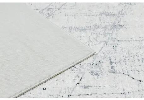 ANDRE 1023 umývací koberec vzor rámu, mramor protišmykový - čierna -biela Veľkosť: 160x220 cm