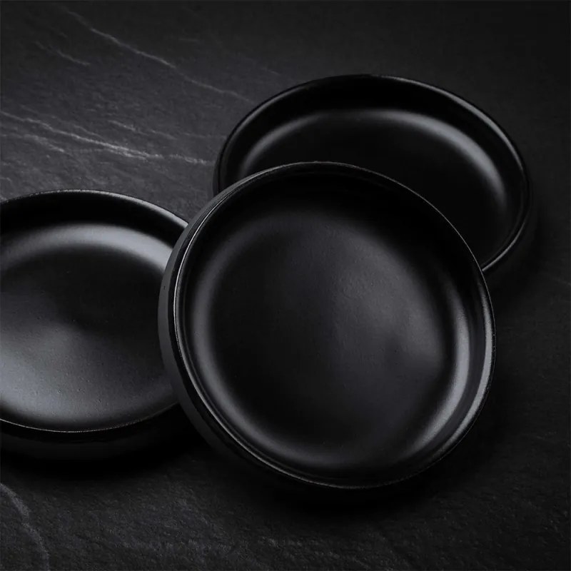 Set tanierikov Eclipse 11,5cm, 3ks, čierny