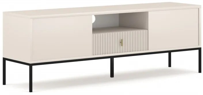 TV stolík/skrinka Magara 2D1S (kašmír + čierna). Vlastná spoľahlivá doprava až k Vám domov. 1123684